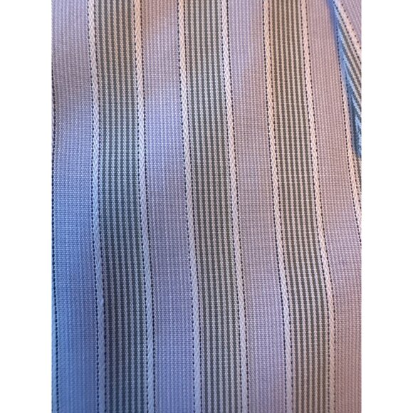 Fellini Mens Formal Shirt Size 42 16.5" 100% Cotton Blue & White Stripes - Picture 3 of 6